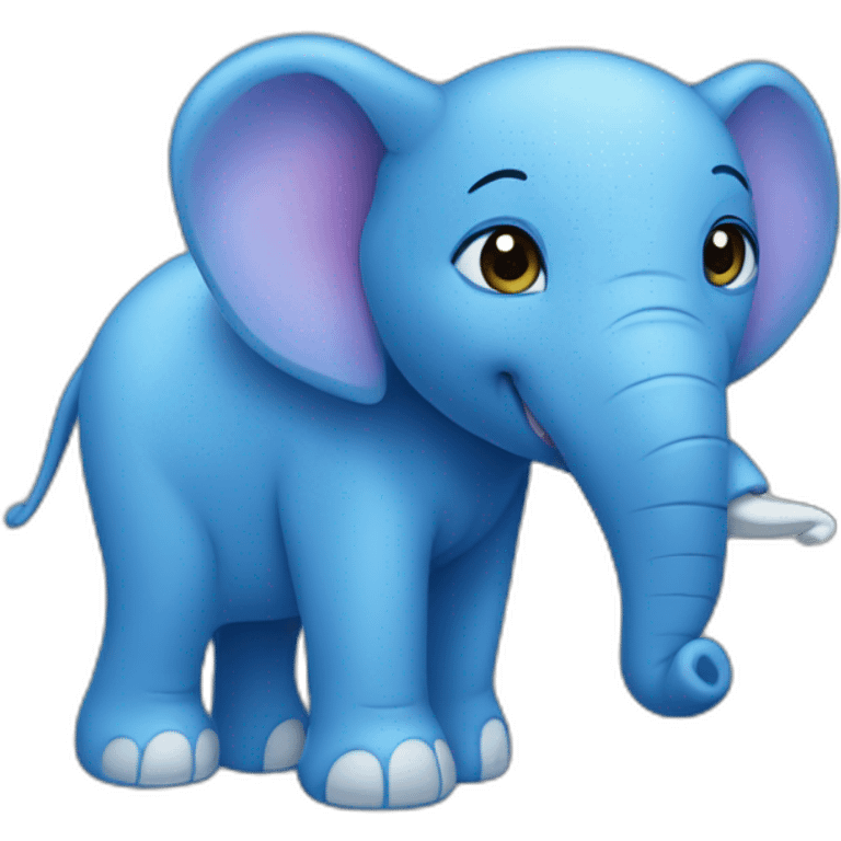 tiny blue elephant emoji