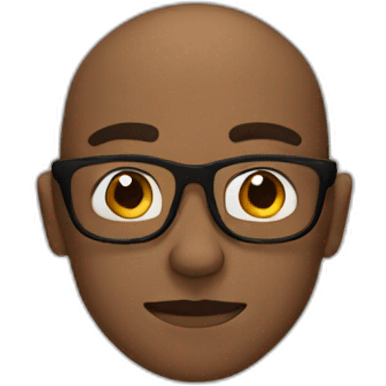 Man-brown-glasses emoji