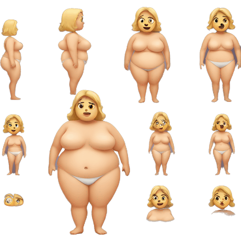 Fat woman emoji