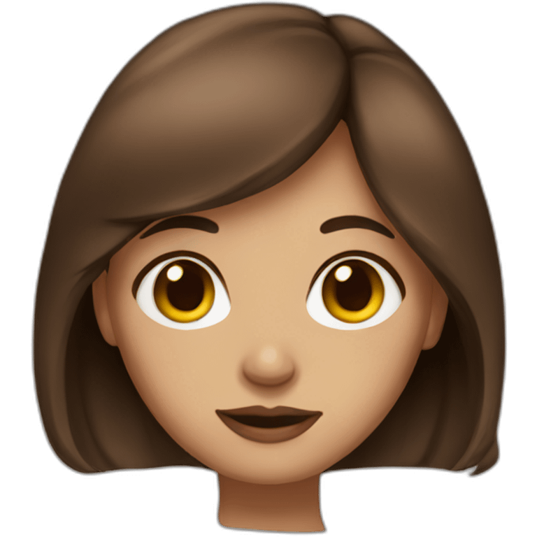 ira girl brown hair emoji