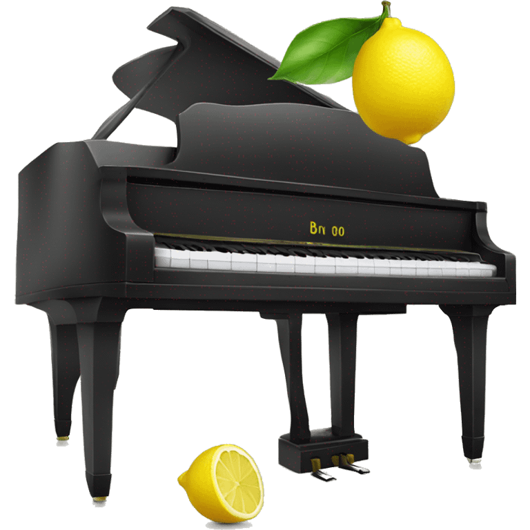 lemon juice on a piano emoji