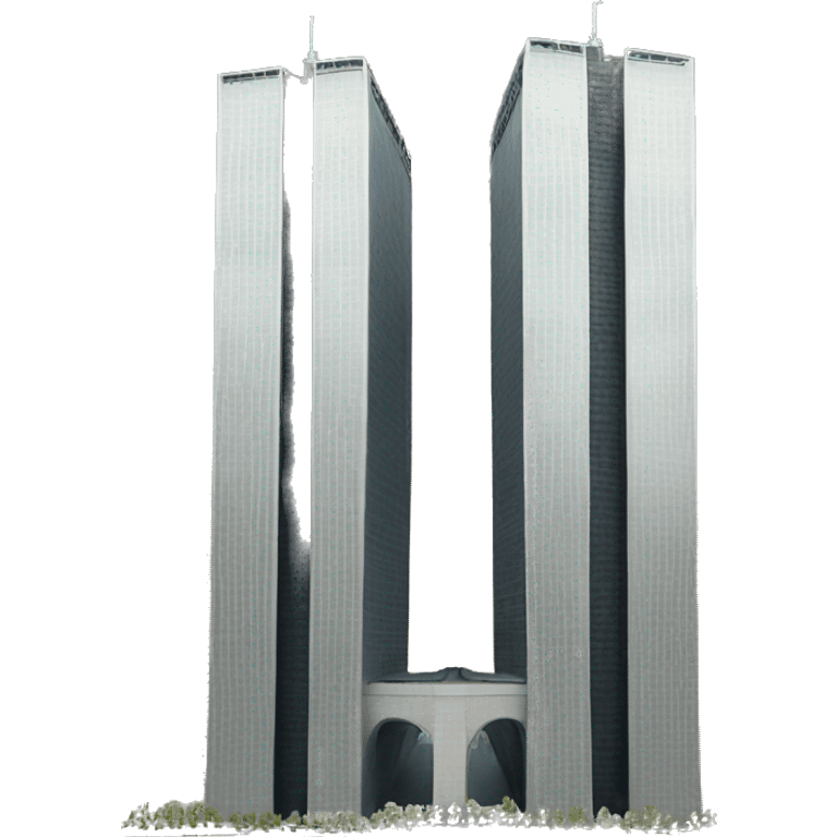 twin tower realistic emoji