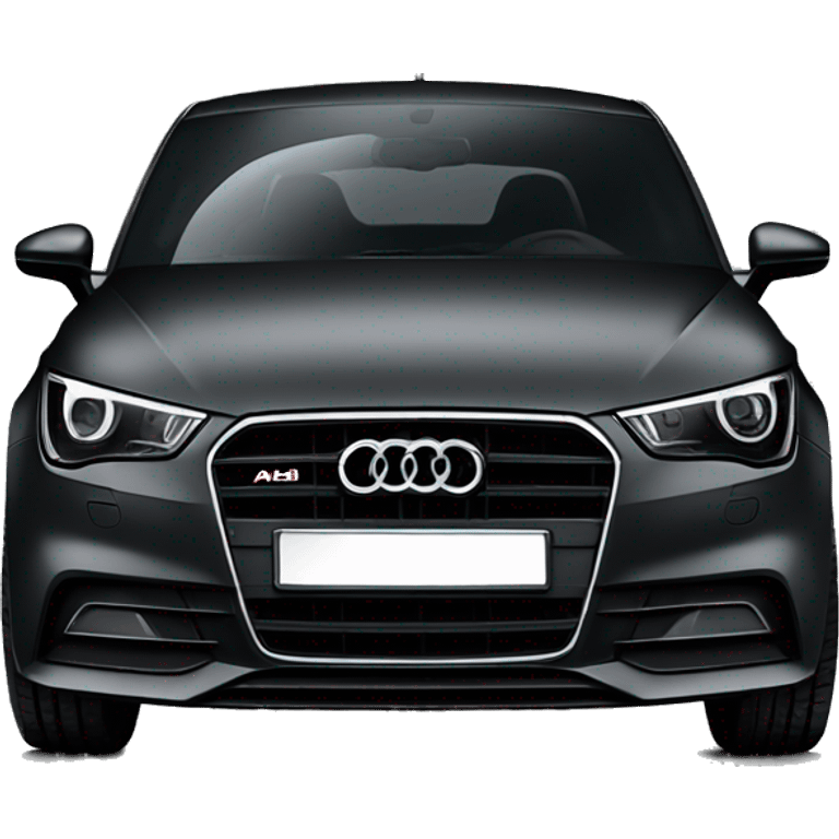 Black Audi A1 emoji