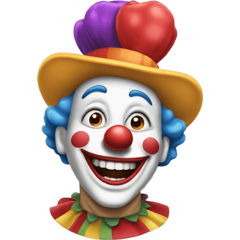 Laughing clown emoji