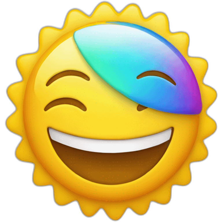 colorfull sunny smile symbol emoji