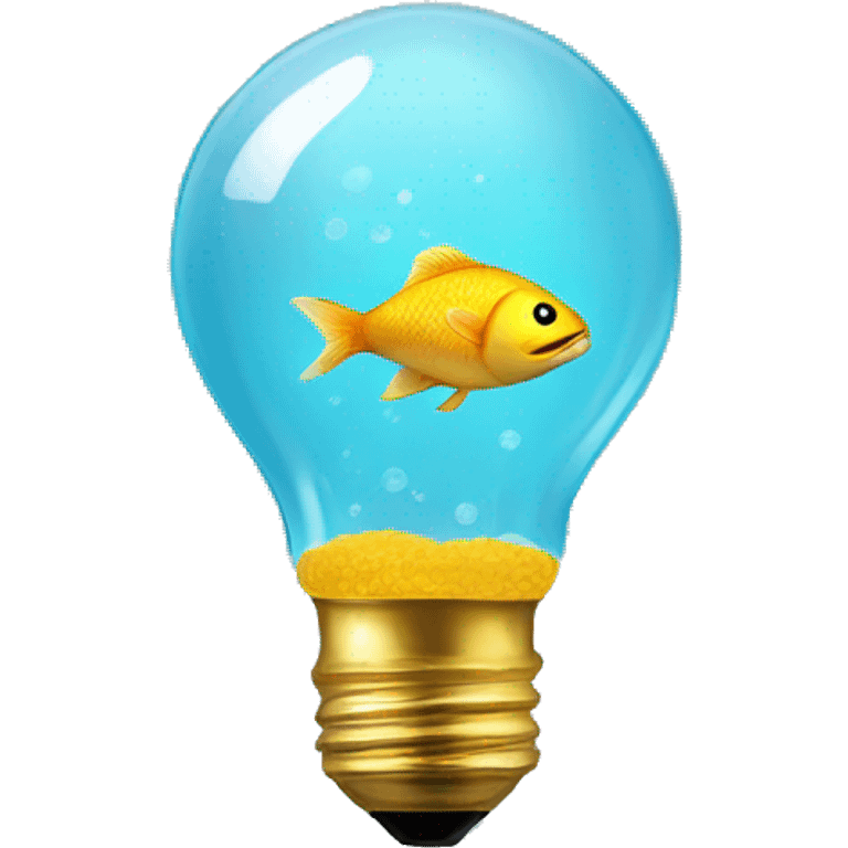 Fish in a light bulb emoji