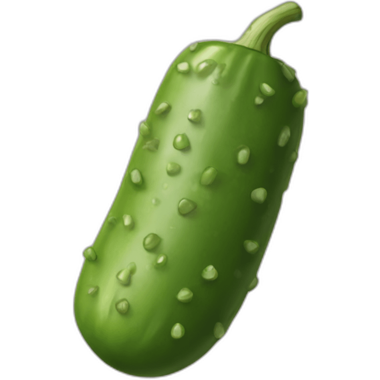 a pickle that its genz and shy emoji