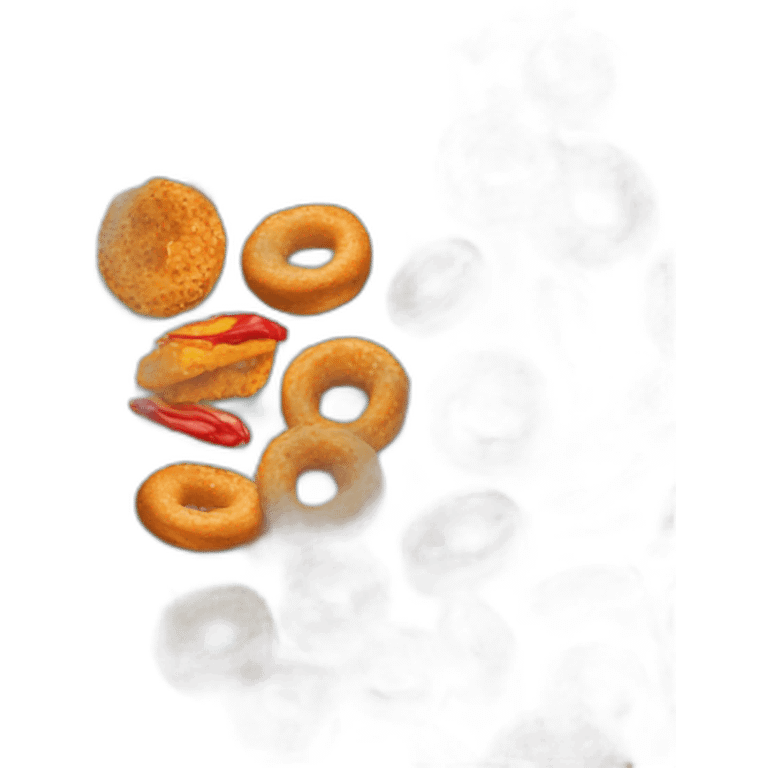 bagels with flaming hot cheetos emoji