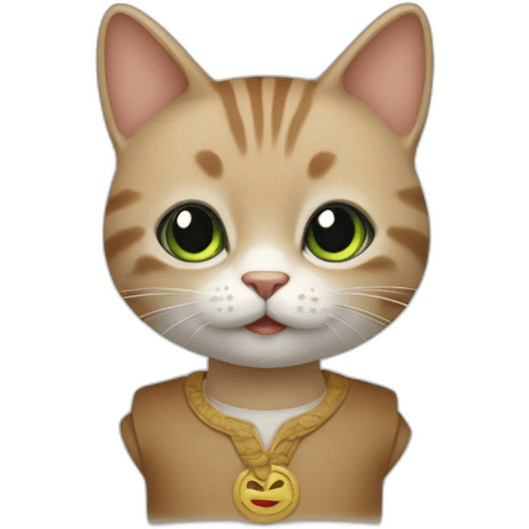 Un chat humanoïdes emoji