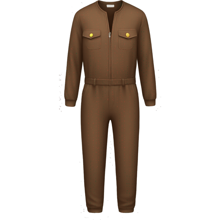 realistic brown jumpsuit emoji