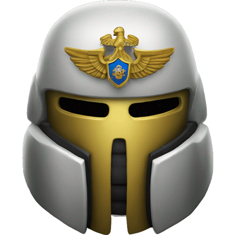 Space Marine helmet, featuring the Russian coat of arms. emoji