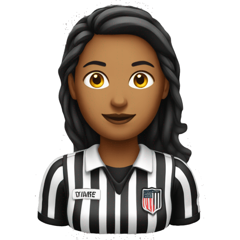 female basketball referee white emoji