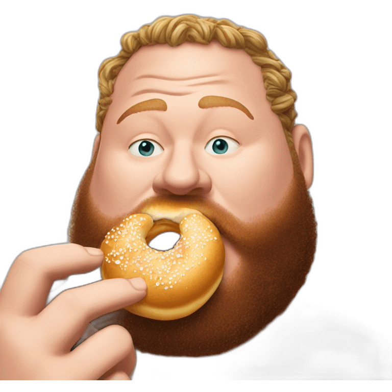 action bronson eating a cinamon bun emoji