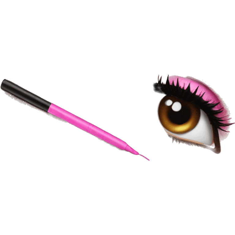 pink eyeliner product  emoji