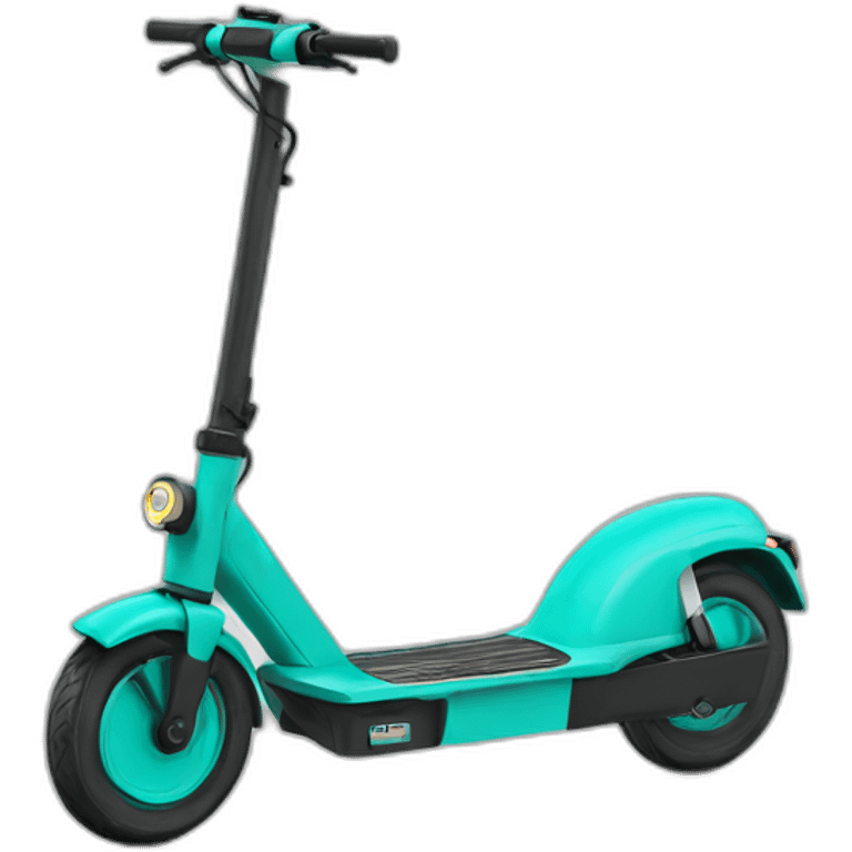 Kick scooter with color code 311c emoji