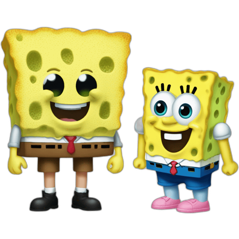 Mix Sponge bob and Patrick the star emoji