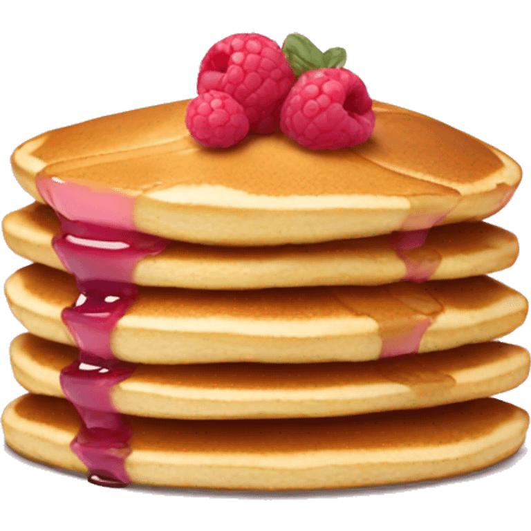 pancakes light pink berry emoji