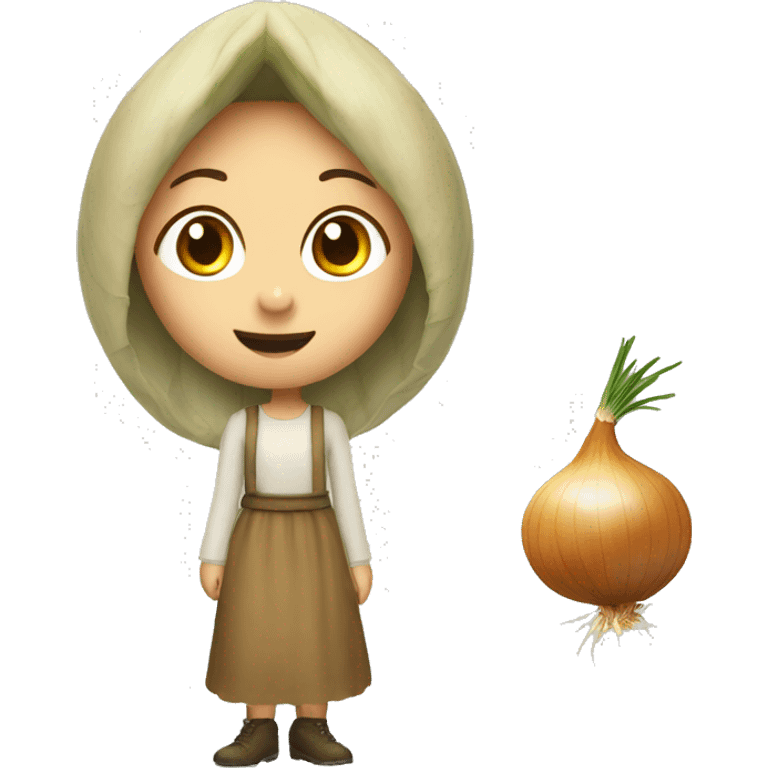 onion girl emoji