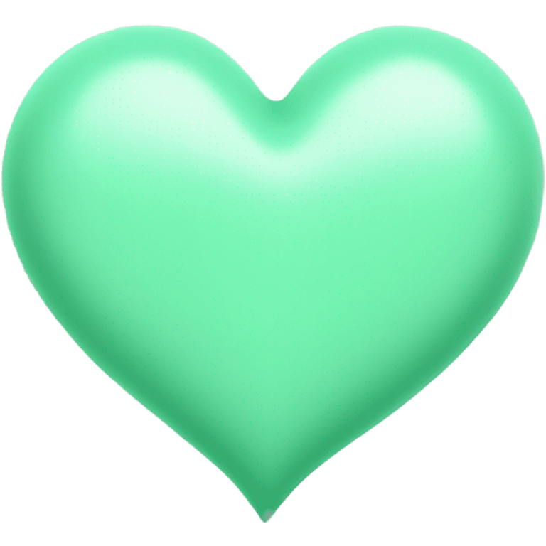 mint green heart emoji