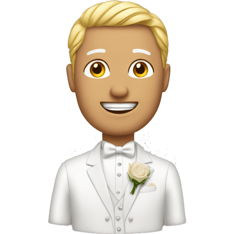 Bride man emoji