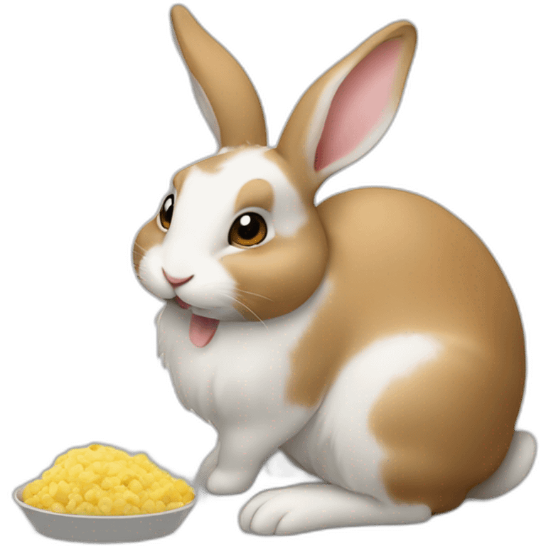 Lapin qui mange emoji