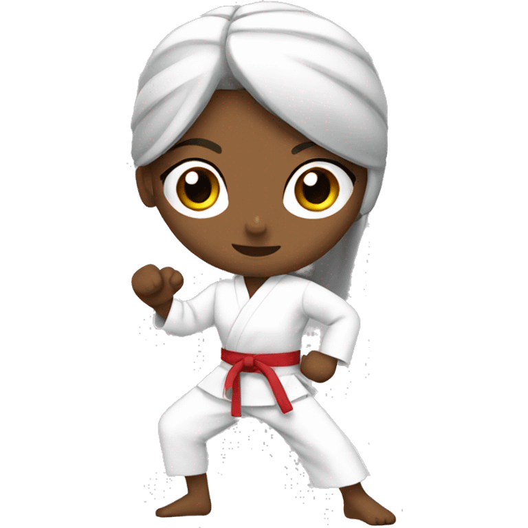 karate girl emoji