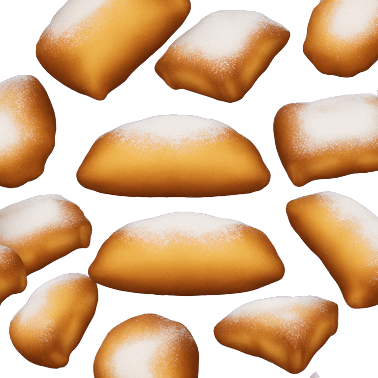 beignets shaped like pillows emoji