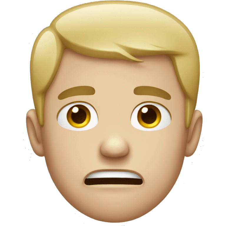 White male crying  emoji