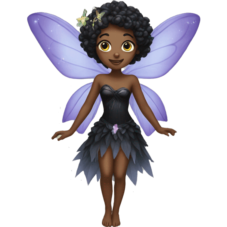 Black fairy emoji