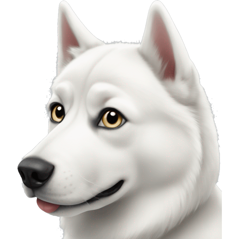 White siberian husky  emoji