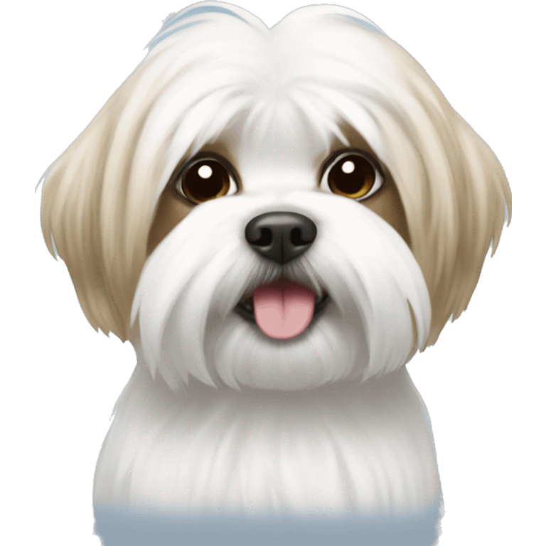 Shitzu with a Maltese  emoji