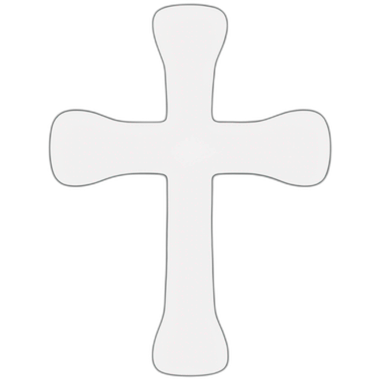 Minimaliste cross emoji