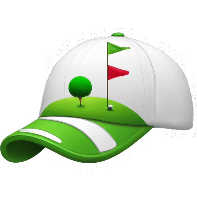 Golf logo ball flag cap hole emoji