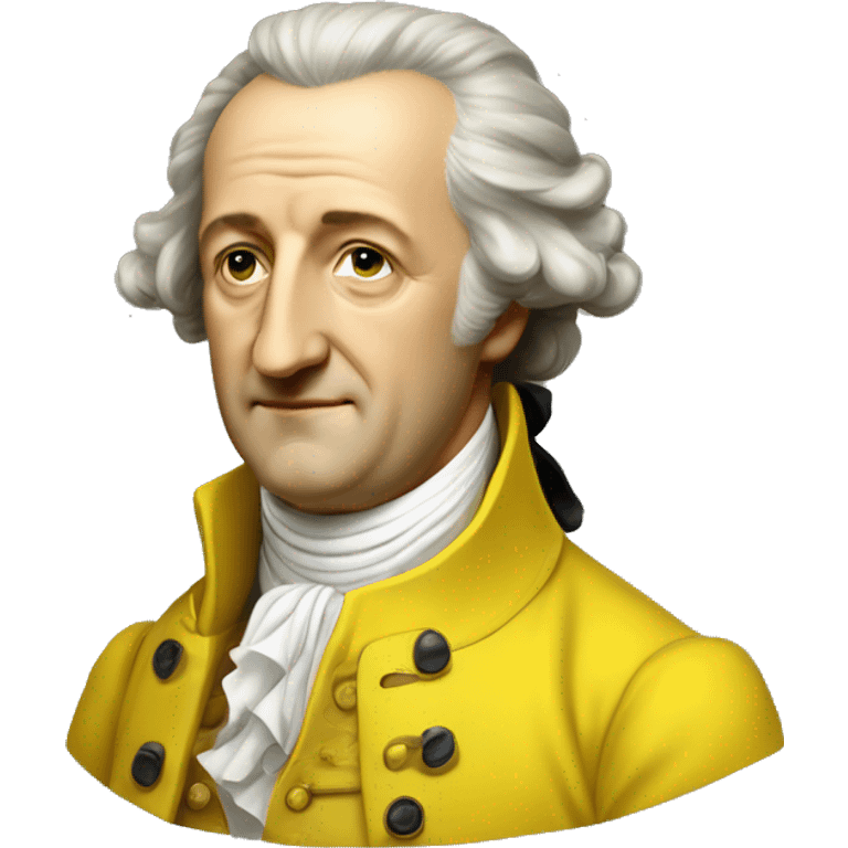 Johann Wolfgang von Goethe in yellow  emoji