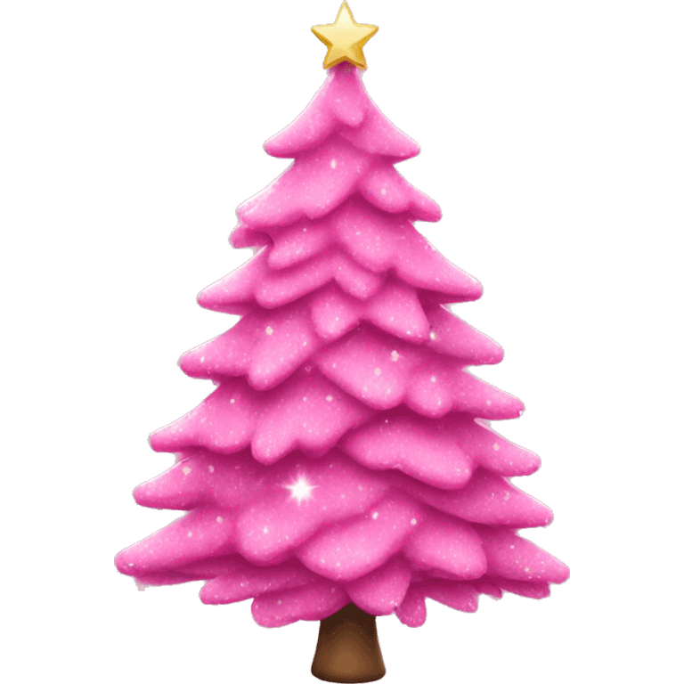 pink christmas tree emoji