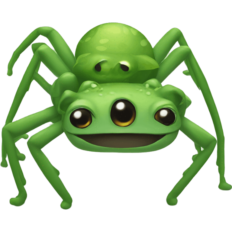 spider with frog emoji