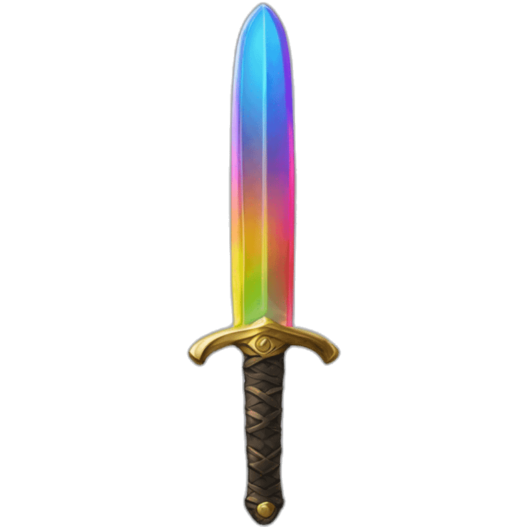 sword rainbow glass emoji