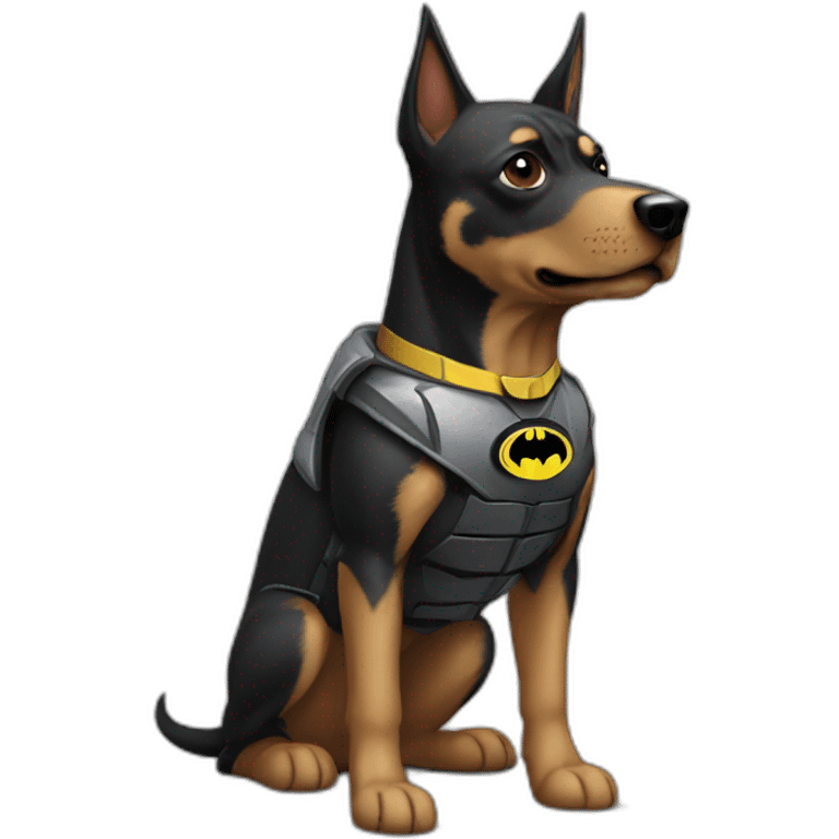 Batman sur un chien emoji