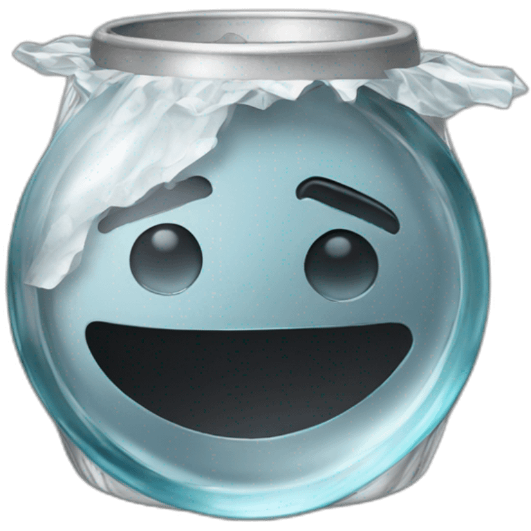 tinfoil winde glass emoji