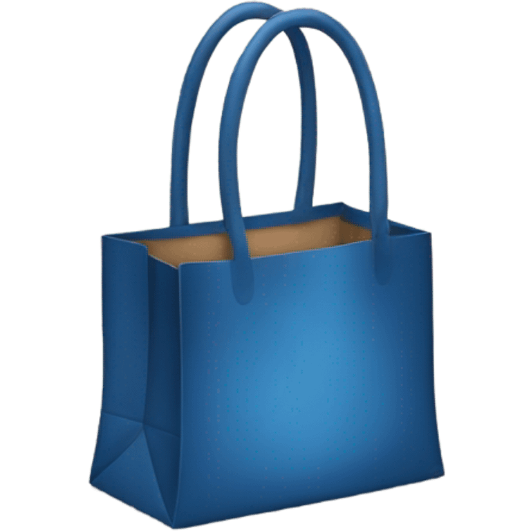 Dark blue little shopping bag written Safirazul emoji