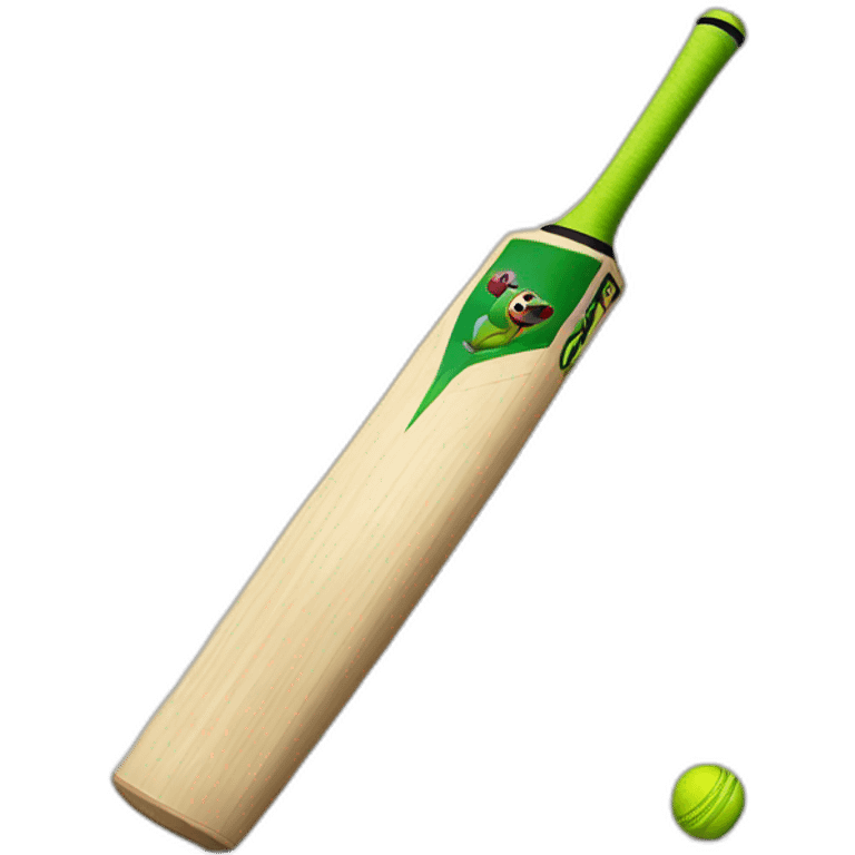 Cricket bat emoji