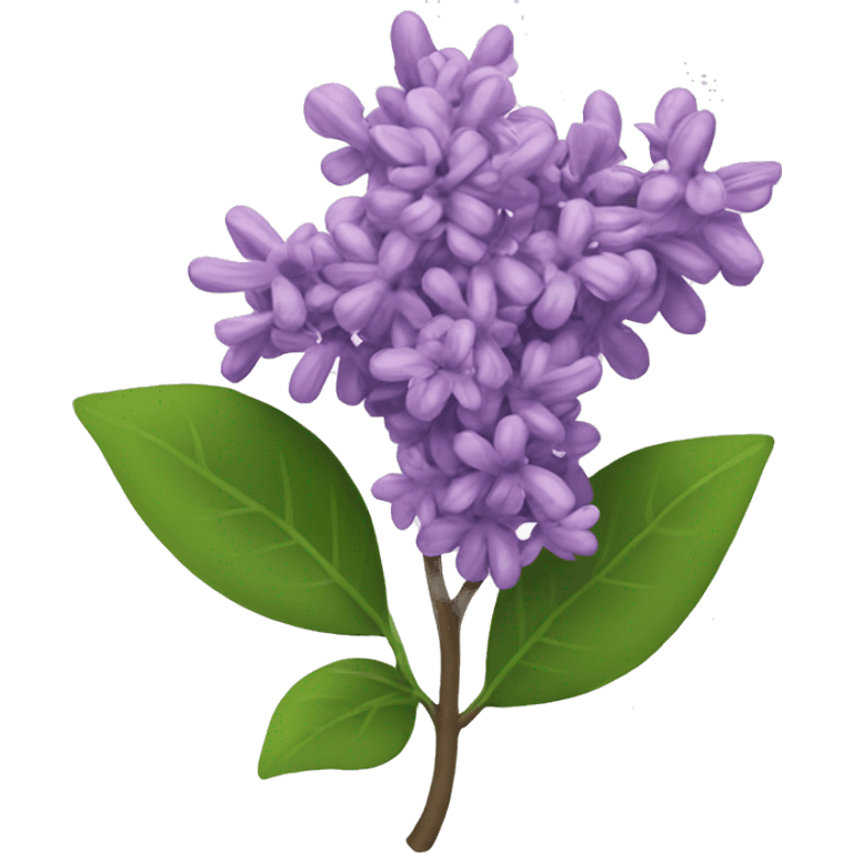 Purple lilac flower emoji