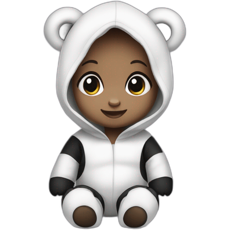 baby in panda costume emoji