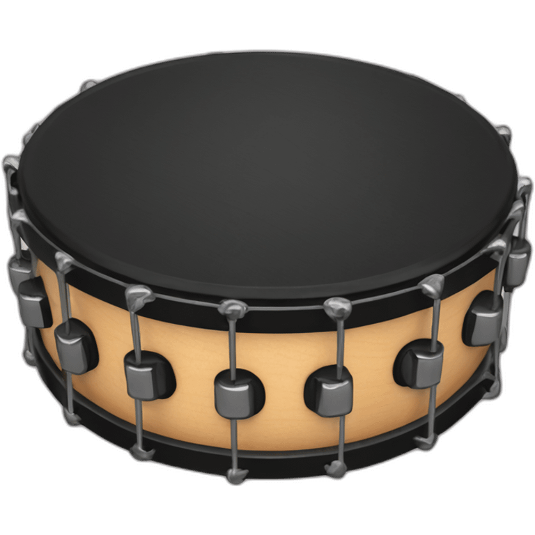 wooden tambourine with metal jingles emoji