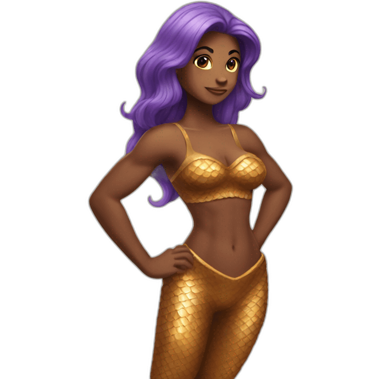 muscular mermaid emoji