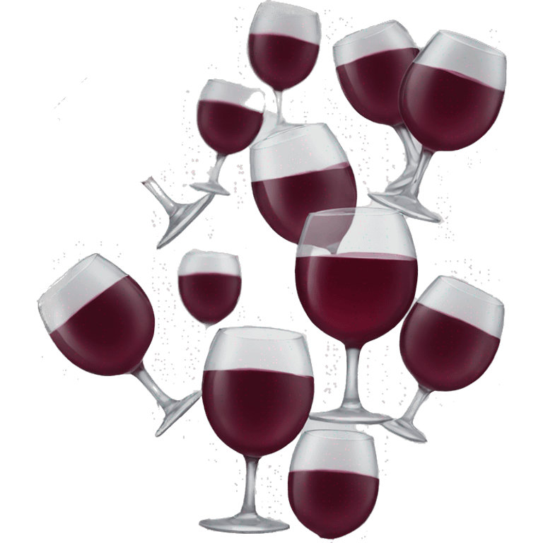 Wine glasses cheering  emoji