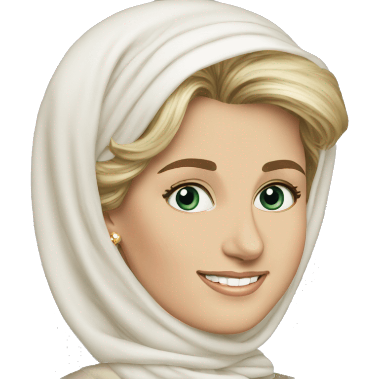 Princess Diana  as muslim emoji