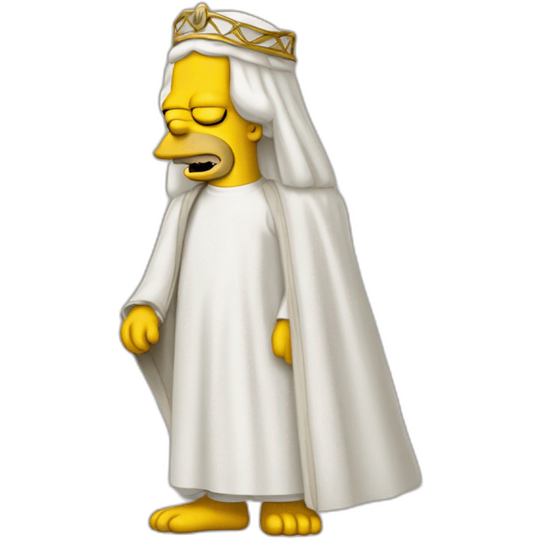 Homer Simpson of Arabia emoji