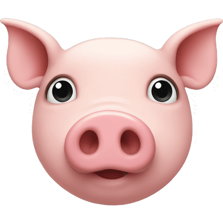 Heart pig nose emoji