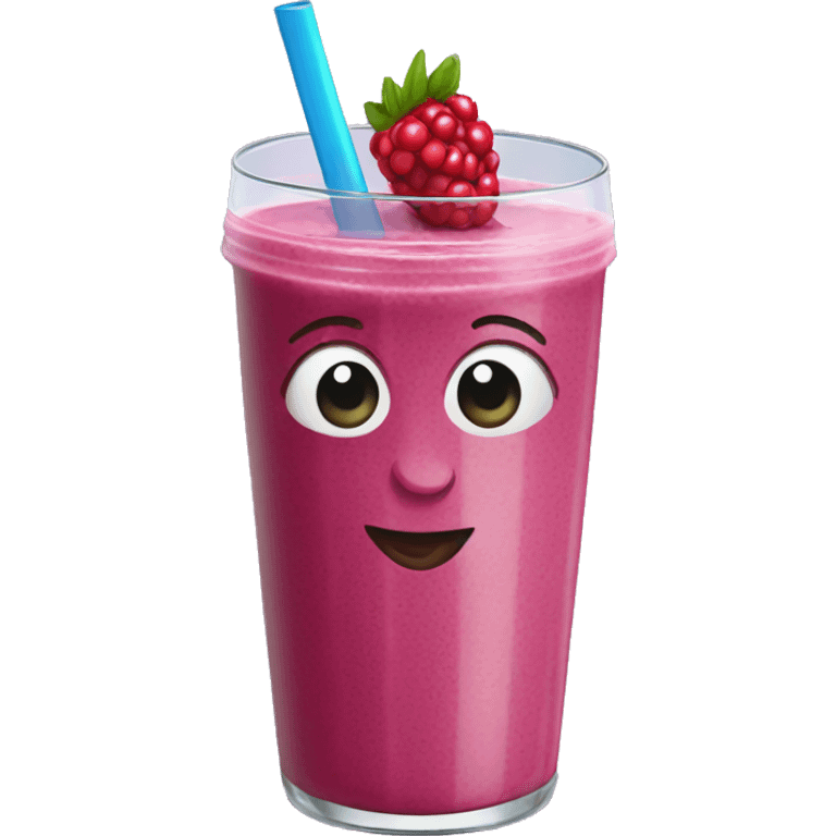 Fresh berry smoothie emoji